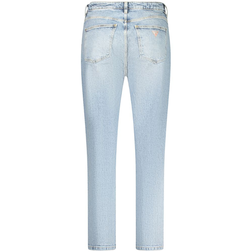 Blue Cotton Women Jeans
