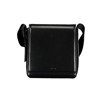 Black Polyester Shoulder Bag
