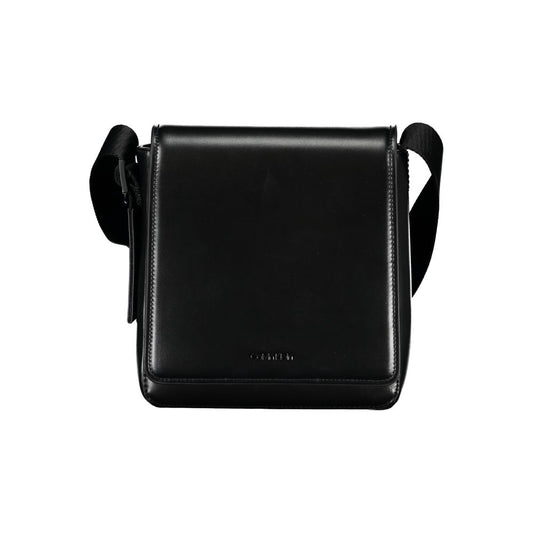 Black Polyester Shoulder Bag