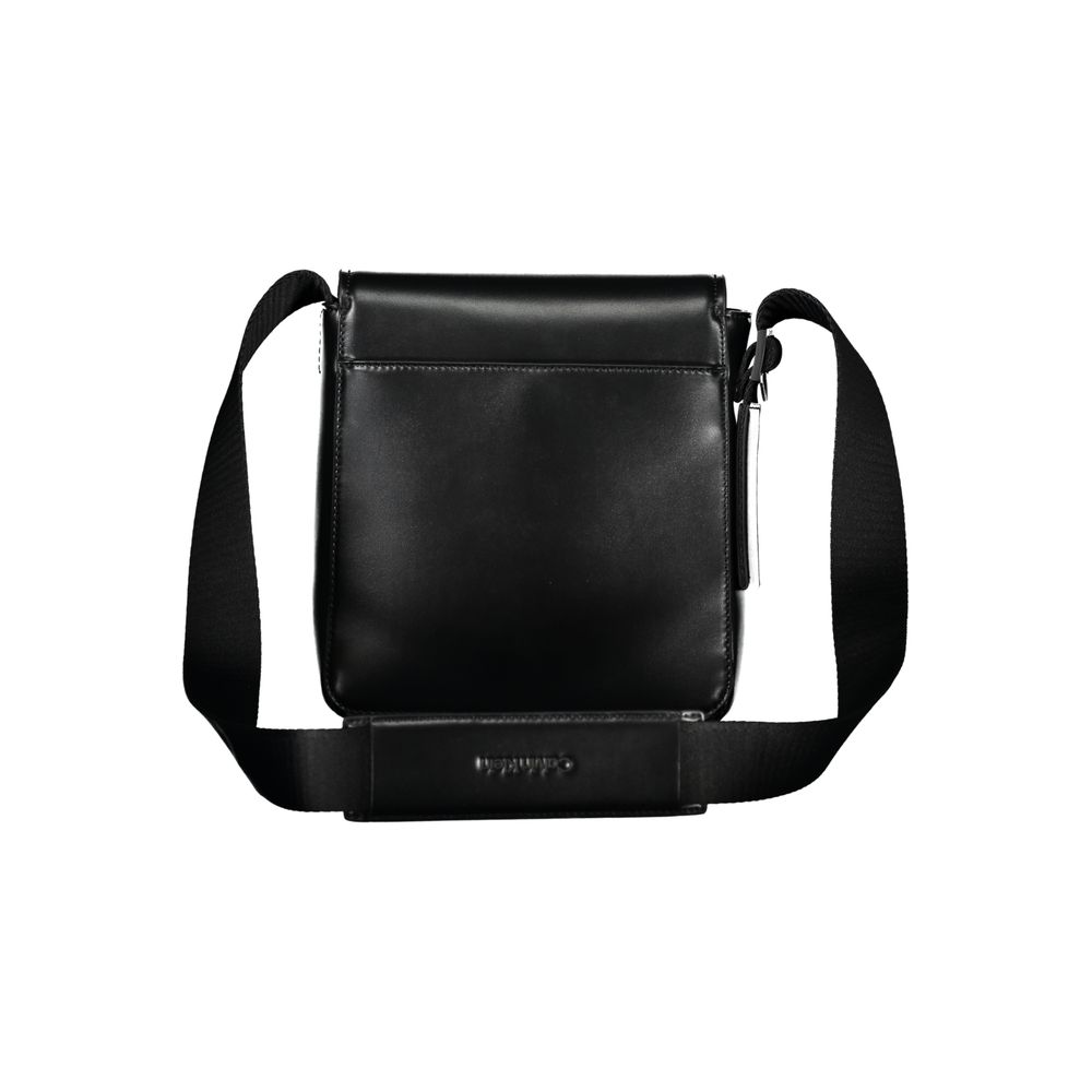 Black Polyester Shoulder Bag