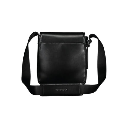 Black Polyester Shoulder Bag
