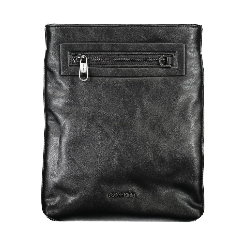 Black Polyester Shoulder Bag