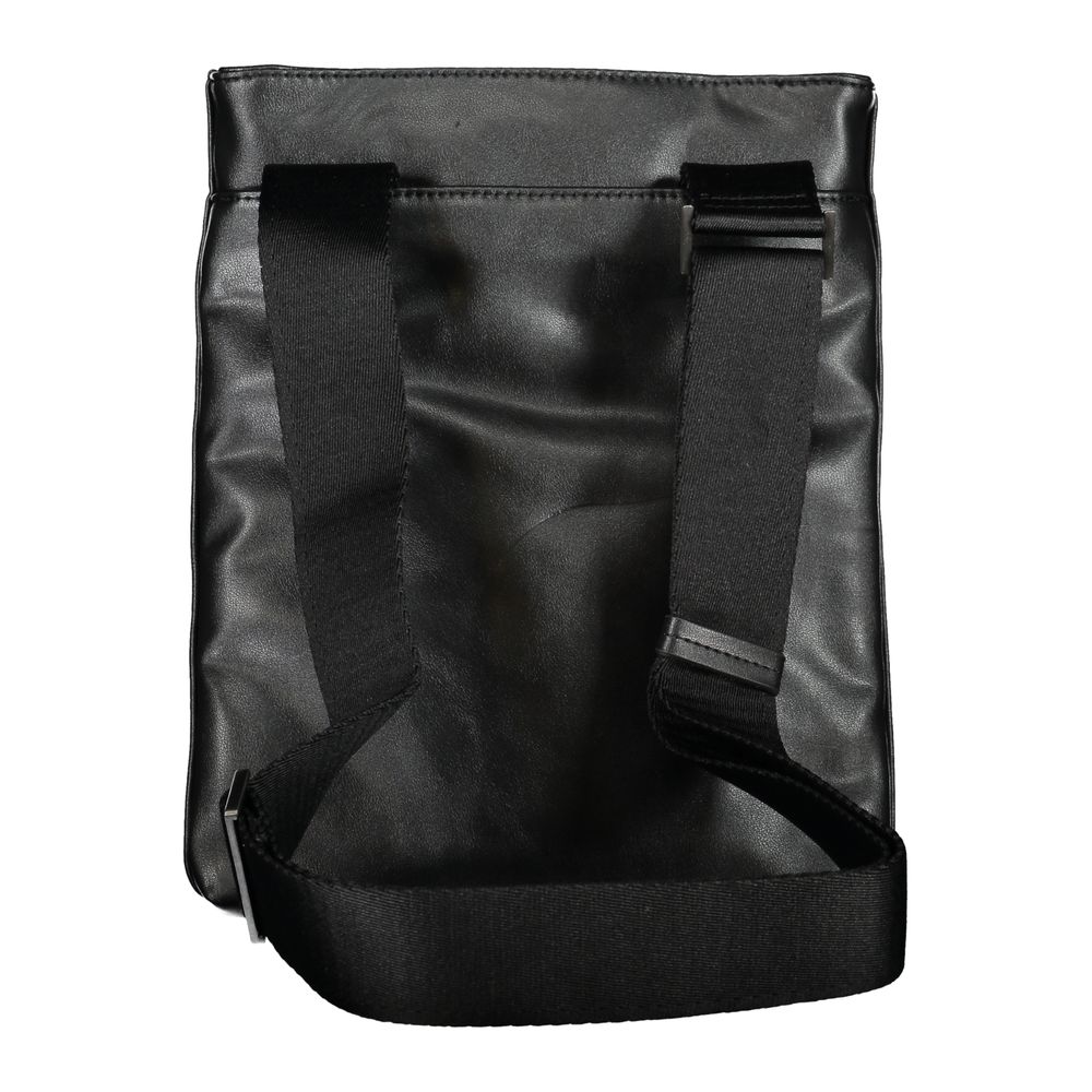 Black Polyester Shoulder Bag