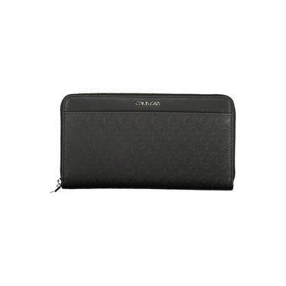 Black Polyester Women Wallet