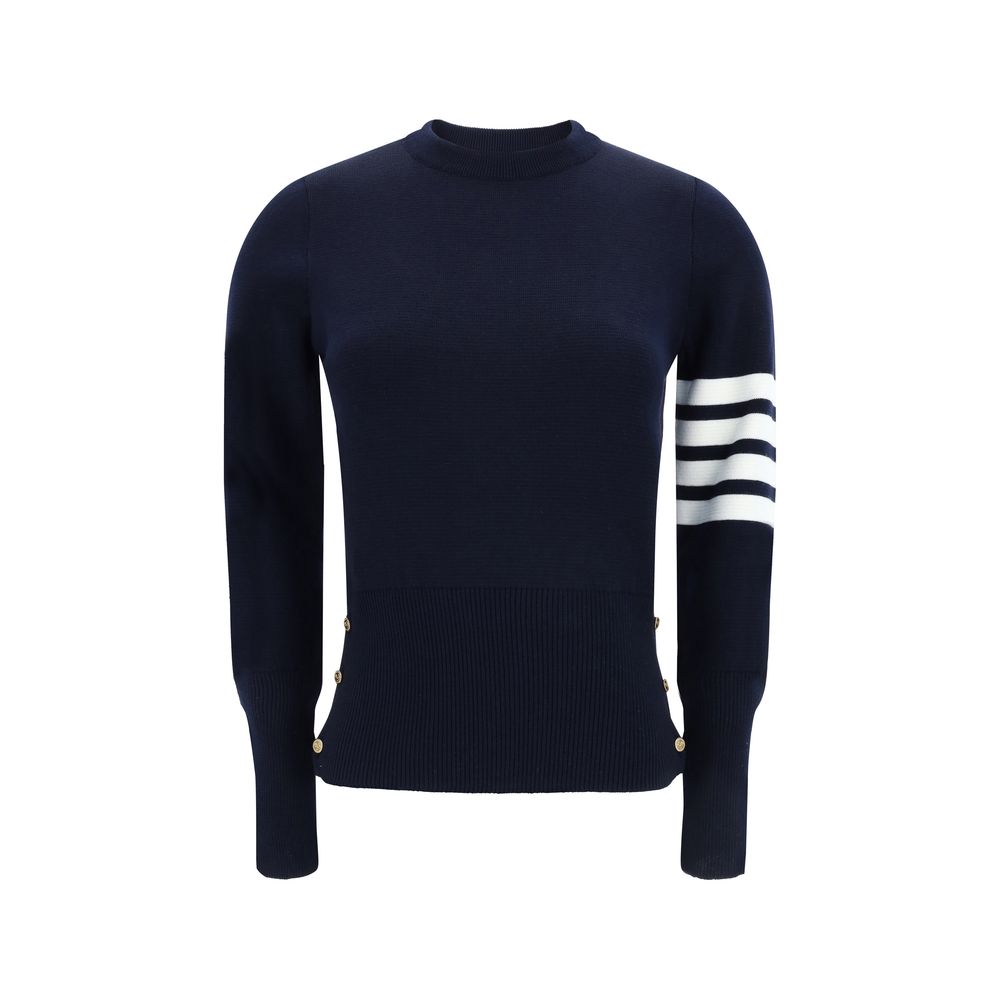 Blue Fleece Wool Sweatshirt