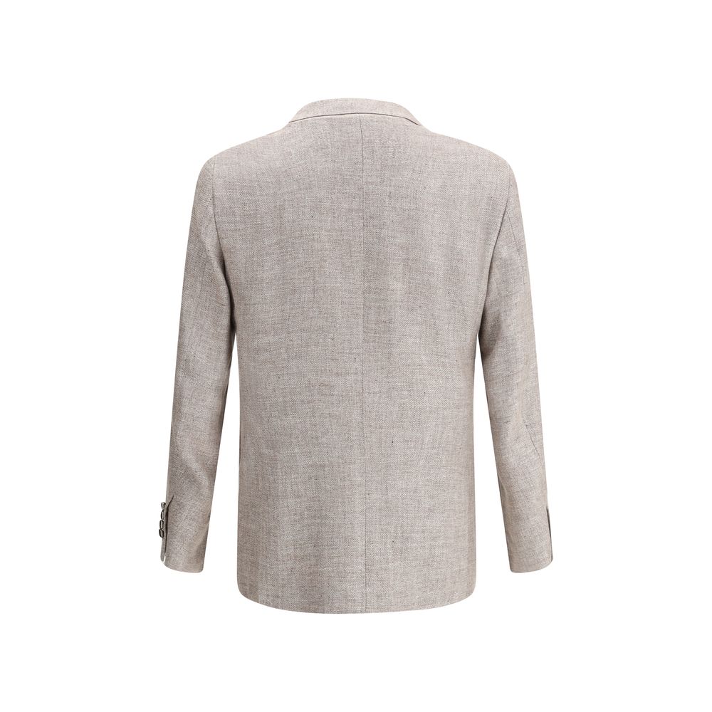 Light Brown Linen Blazer