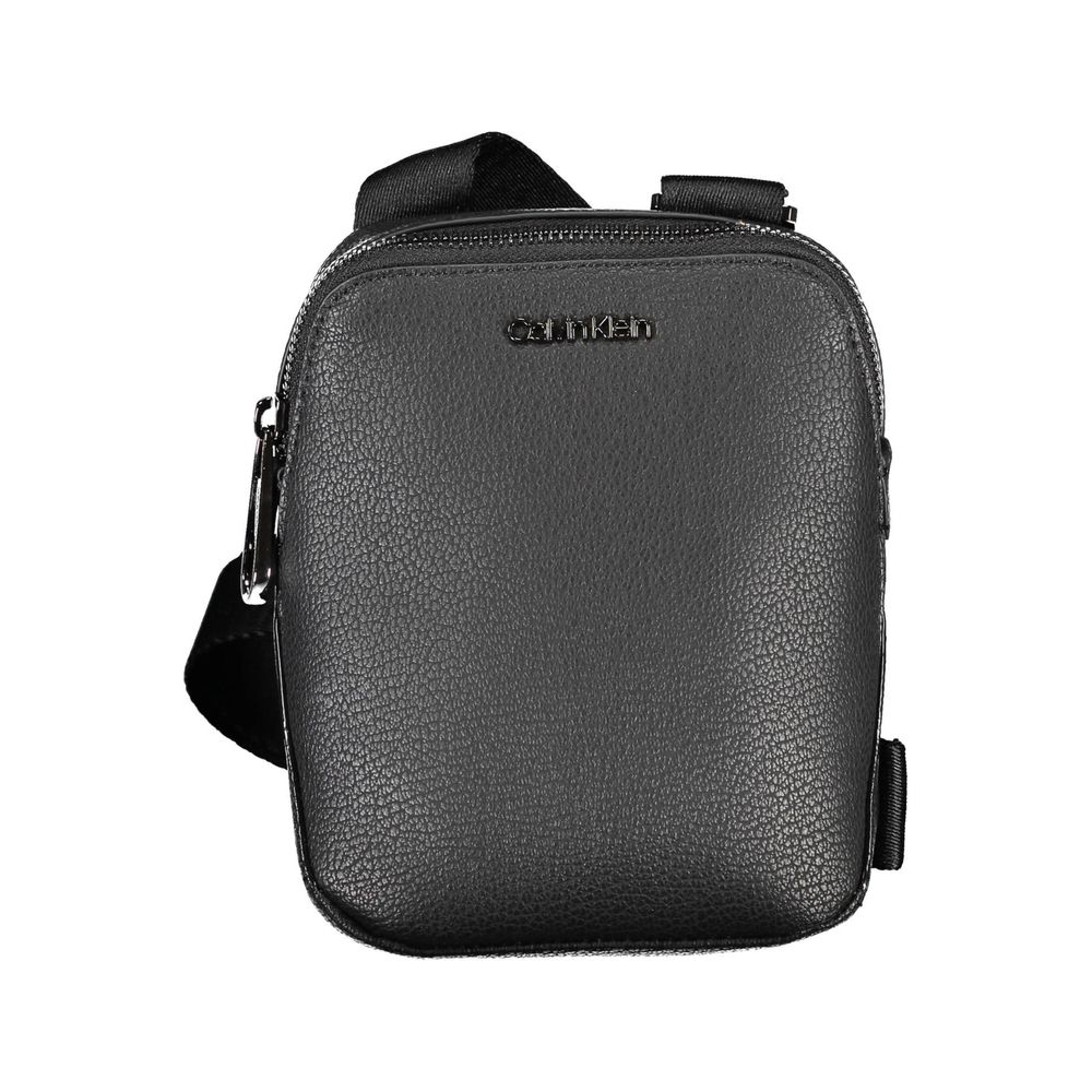 Black Polyester Shoulder Bag