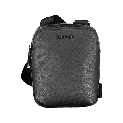 Black Polyester Shoulder Bag