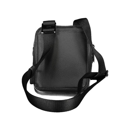Black Polyester Shoulder Bag