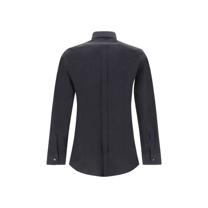 Black Elastane Dress Shirt