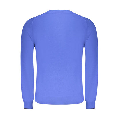Blue Cotton Men's Sweater