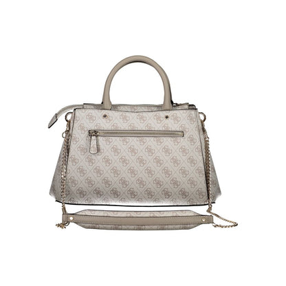 Brown Polyethylene Women Handbag