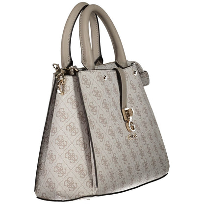 Brown Polyethylene Women Handbag