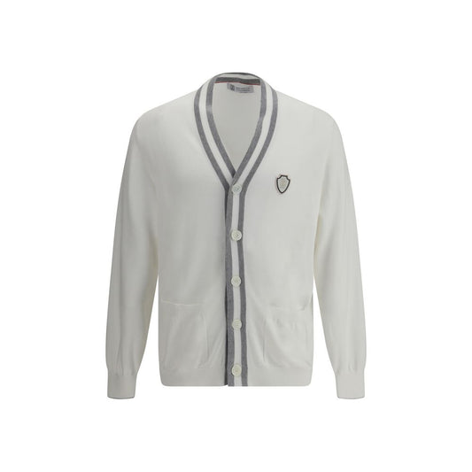 White Cotton Cardigan