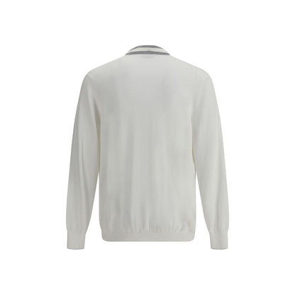 White Cotton Cardigan
