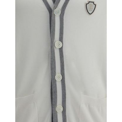 White Cotton Cardigan