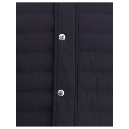 Blue Polyester Coat