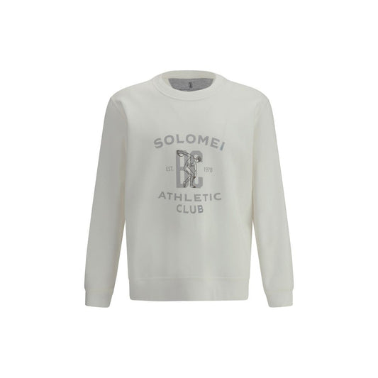 White Cotton Sweatshirt