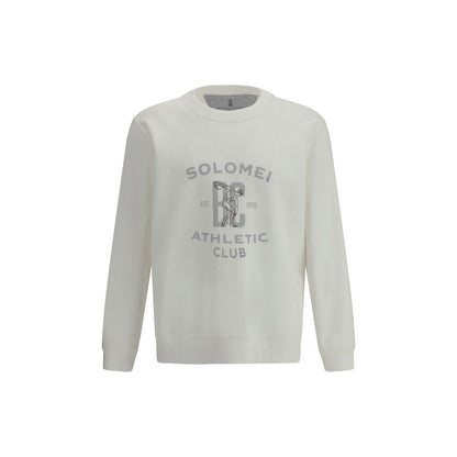 White Cotton Sweatshirt