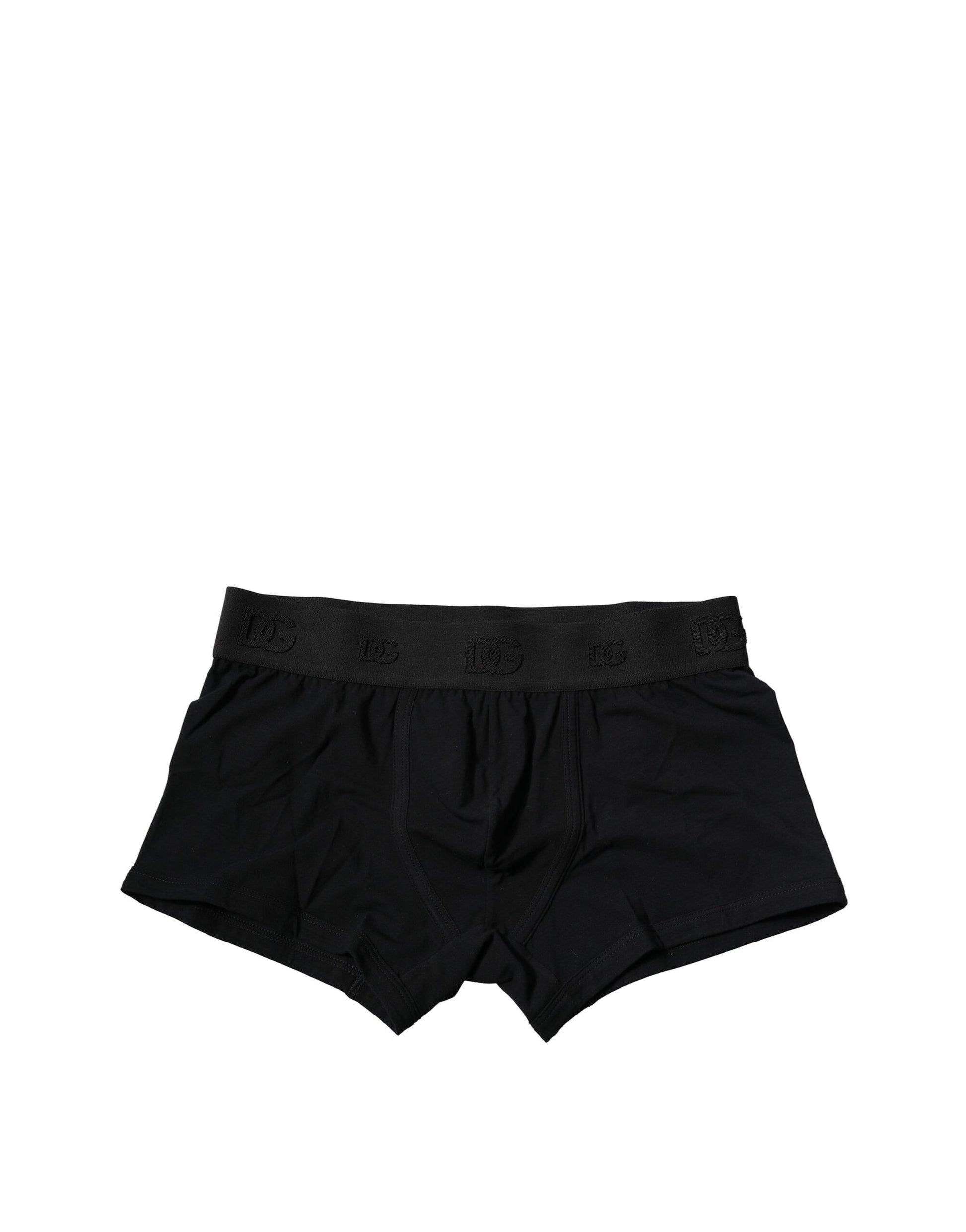 Black Cotton Stretch Regular Boxer Underwear