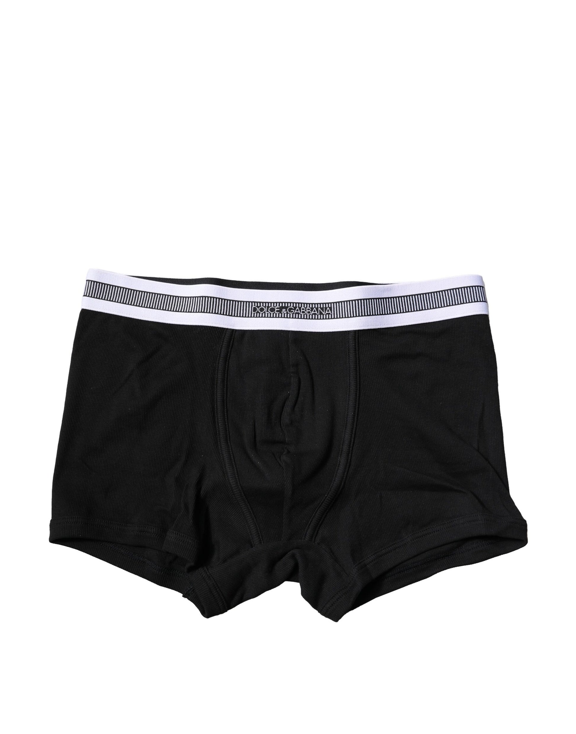 Black Cotton Stretch Regular Boxer Underwear