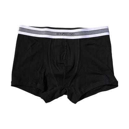 Black Cotton Stretch Regular Boxer Underwear