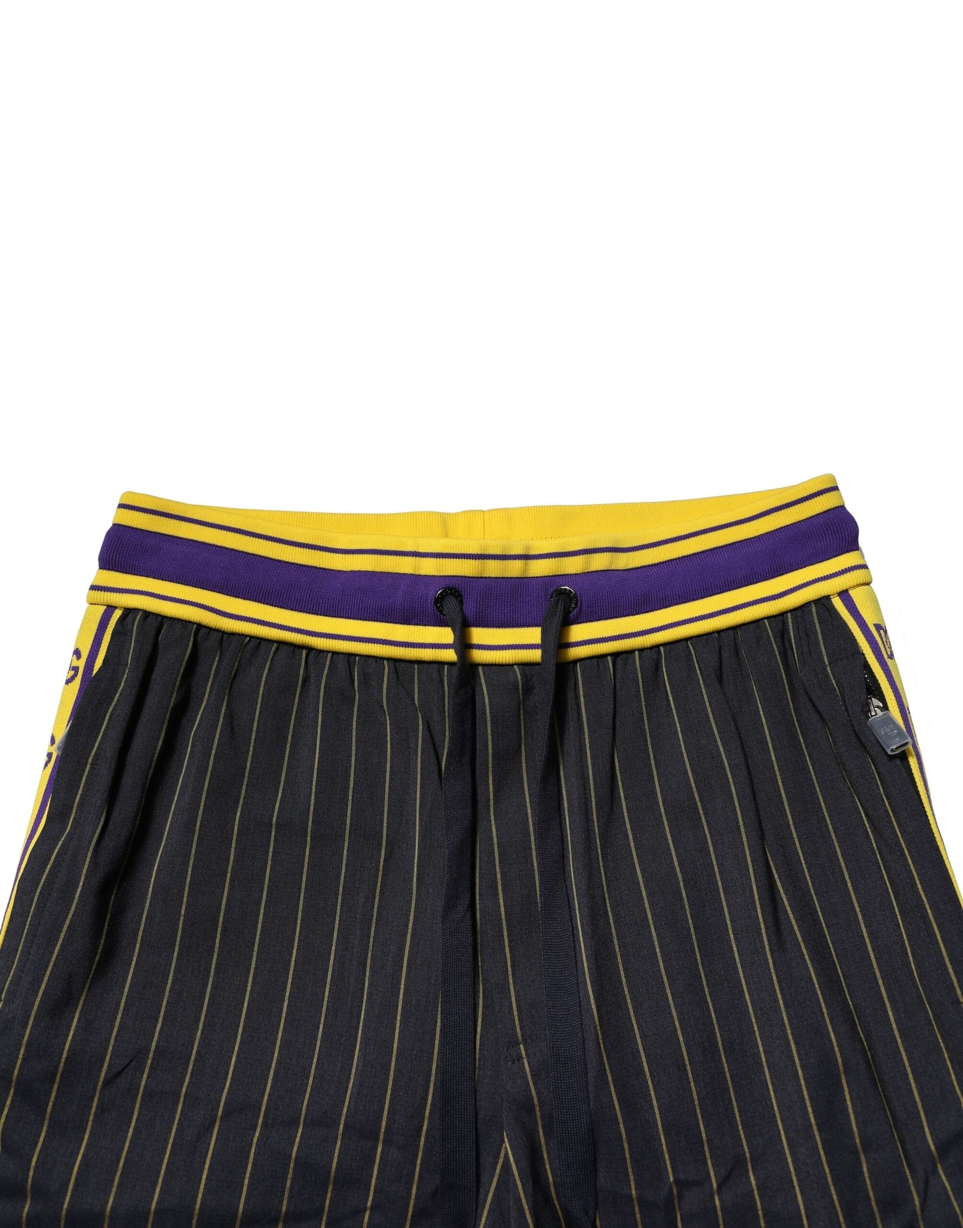 Multicolor Stripes Wool Jogger Pants