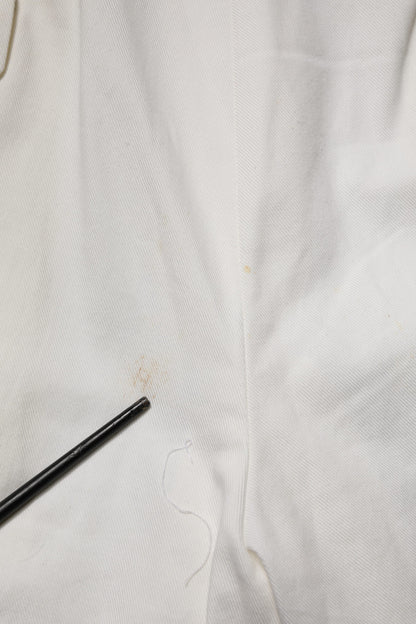 White Cotton Cargo Jogger Men Pants