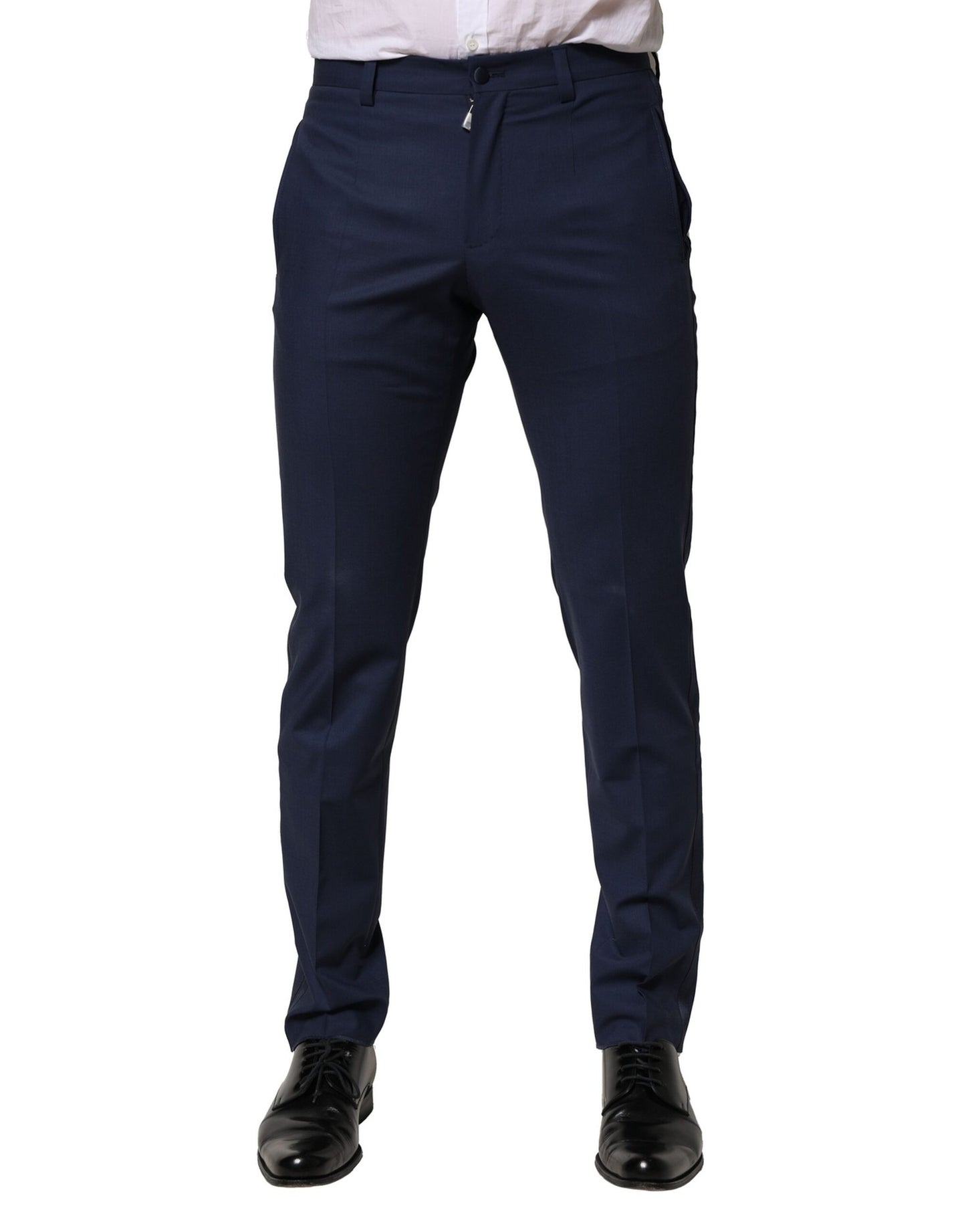 Dark Blue Wool Dress Formal Pants
