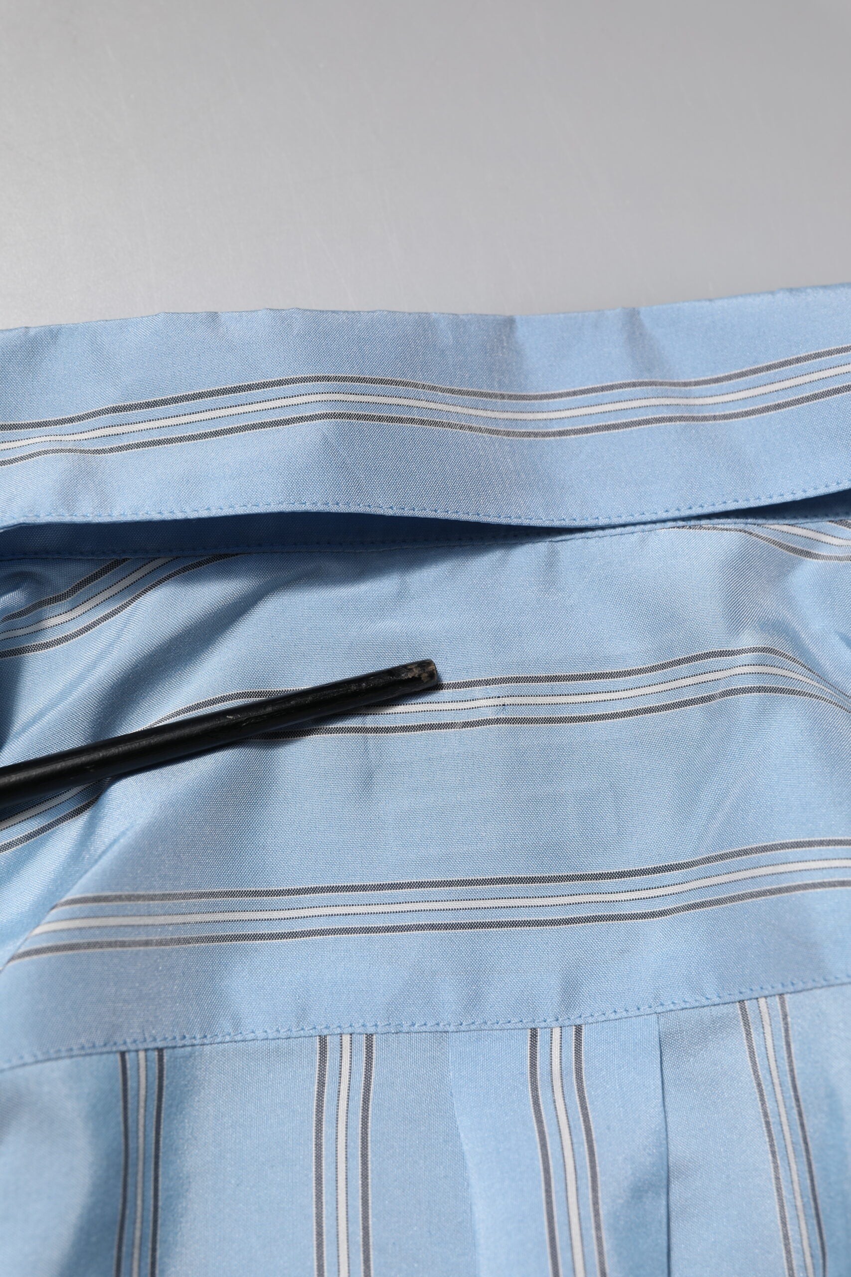 Light Blue MARTINI Striped Formal Dress Shirt