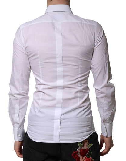 White GOLD Embellished Formal Men Dress Shirt
