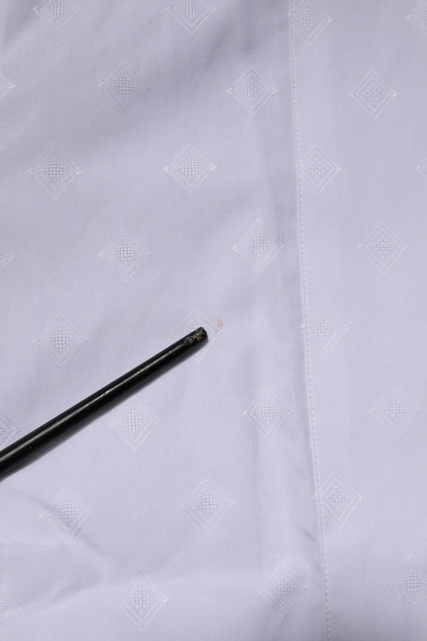 White Bib Cotton Poplin GOLD Formal Shirt