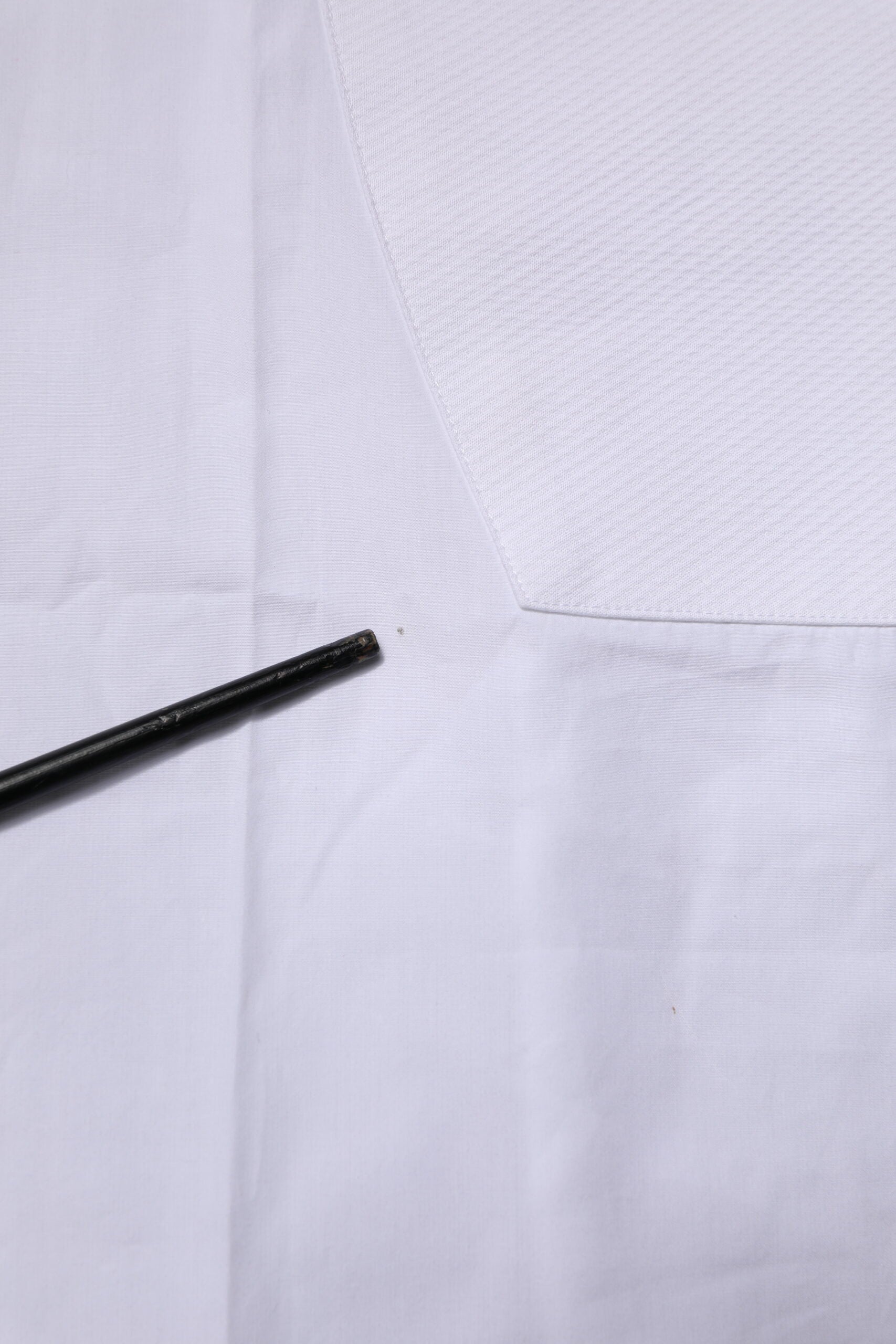 White Bib Cotton Poplin GOLD Formal Shirt