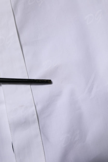 White GOLD Long Sleeves Dress Formal Shirt