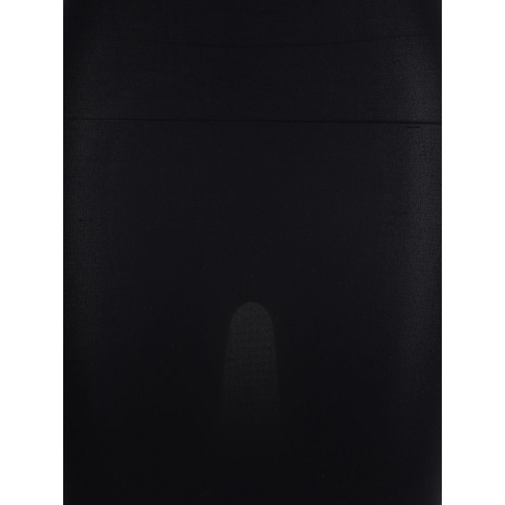 Black Polyamide Casual Dress
