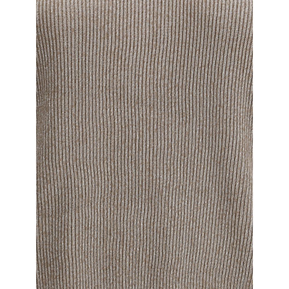 Beige Cotton Sweatshirt