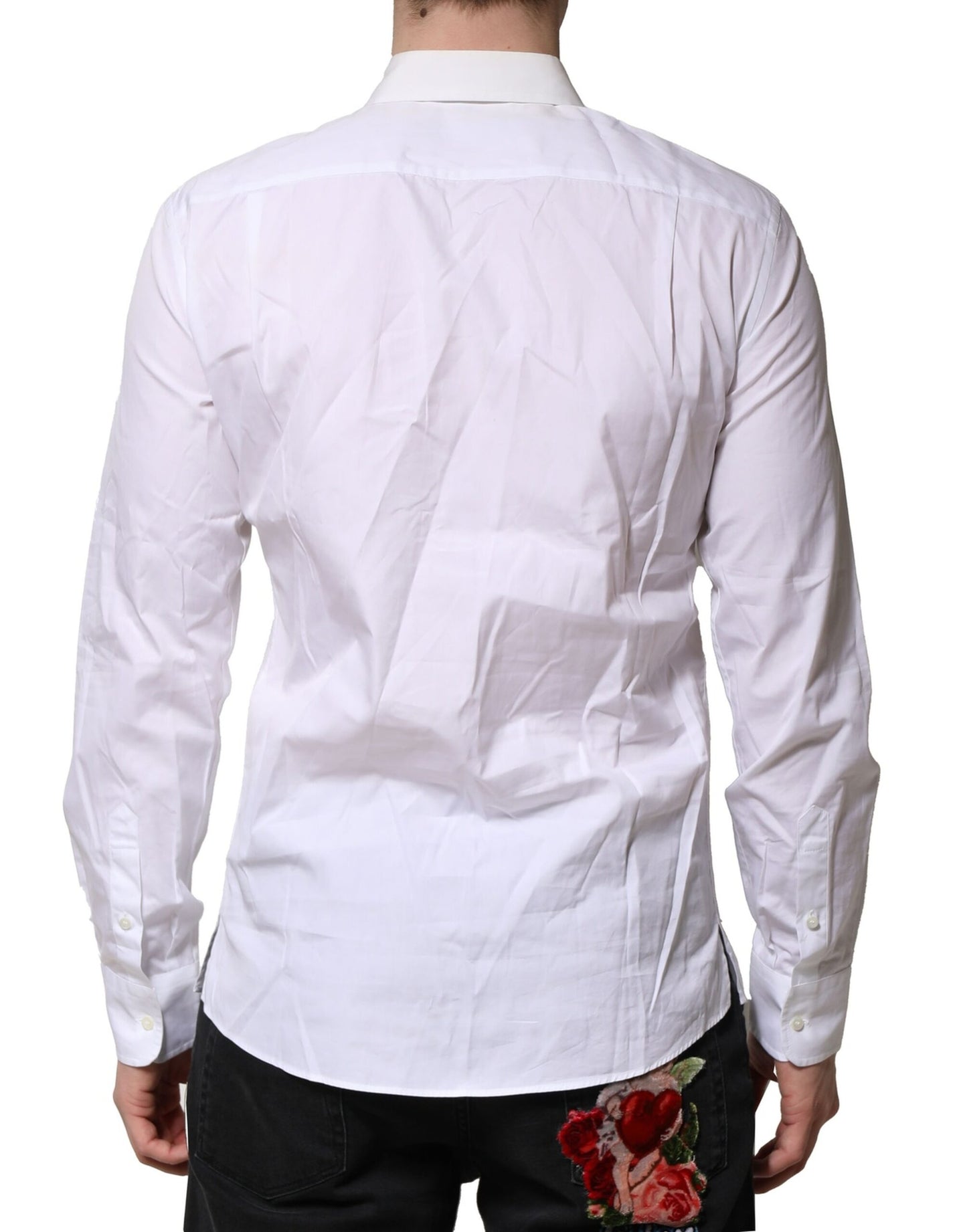 White Poplin Cotton Formal Men Dress Shirt