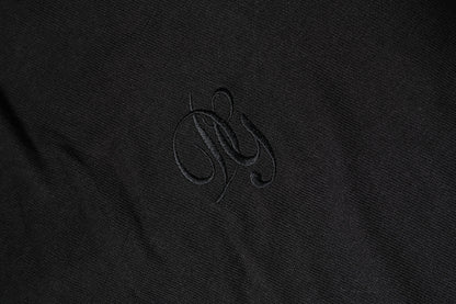 Black Cotton DG Logo Men Sweatshirt Sweater