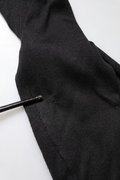 Black Cotton DG Logo Men Sweatshirt Sweater