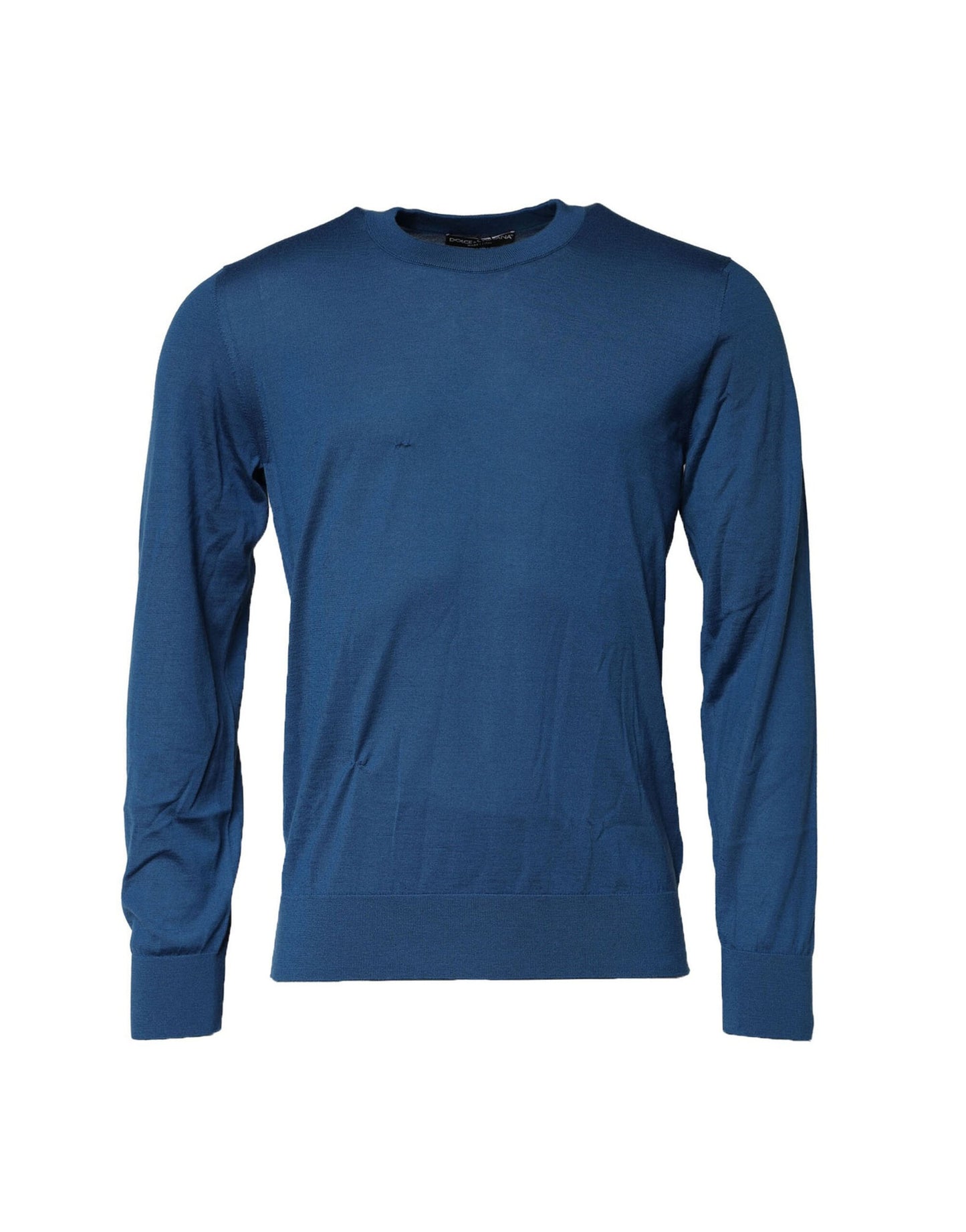 Blue Cashmere Crew Neck Sweatshirt Sweater