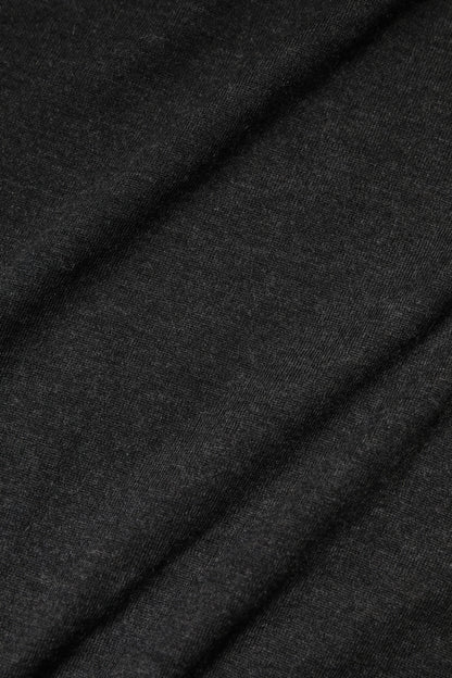 Gray Long Sleeve Crew Neck Pullover Sweater