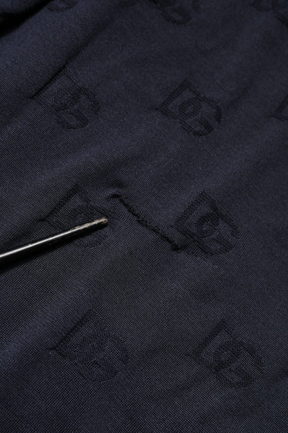 Black Silk Crew Neck Sweatshirt Sweater