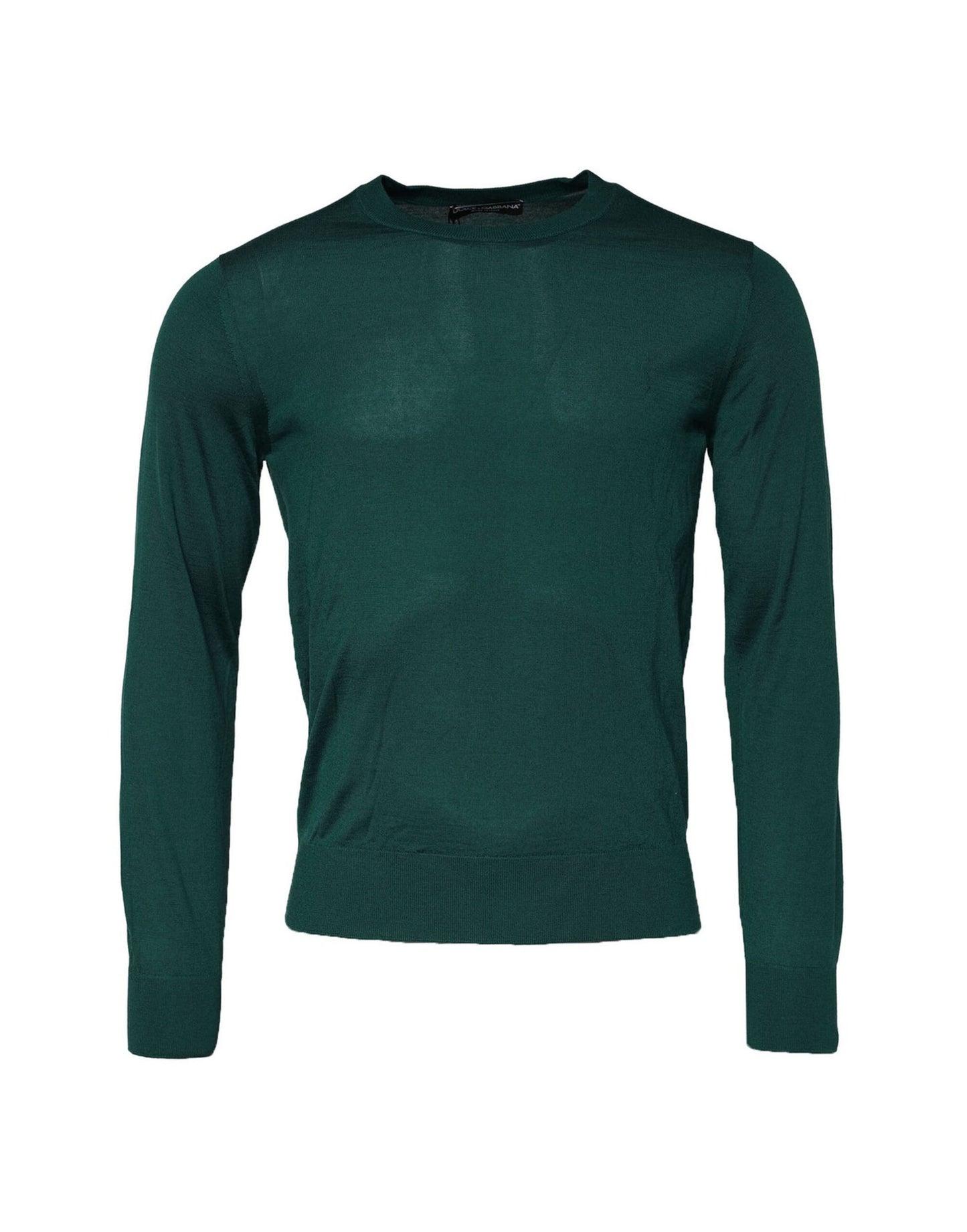 Green Cashmere Crew Neck Sweatshirt Sweater