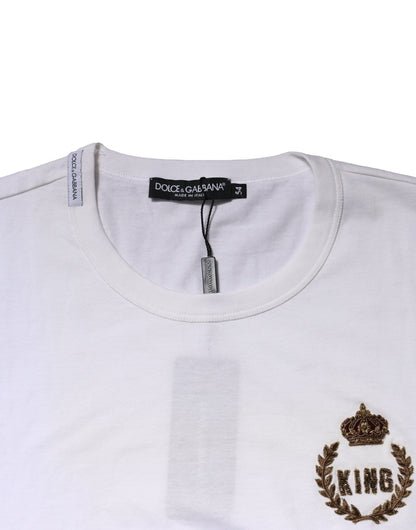 White King Crown Cotton Crew Neck T-shirt