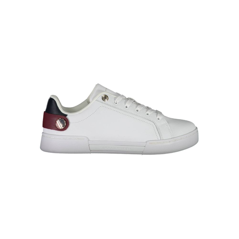 White Polyester Sneaker