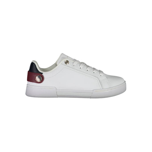 White Polyester Sneaker