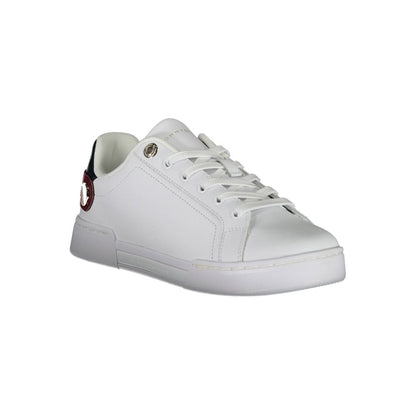 White Polyester Sneaker