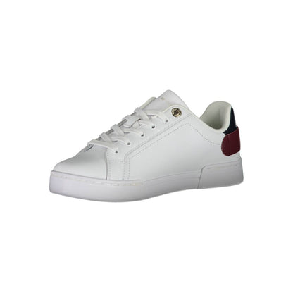 White Polyester Sneaker