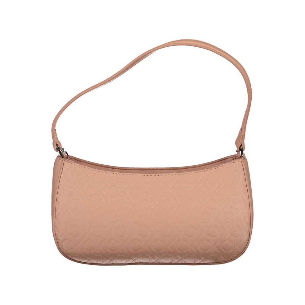 Pink Polyester Handbag