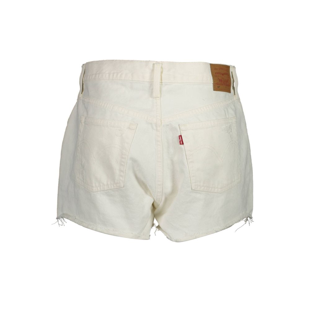 White Cotton Women's Shorts